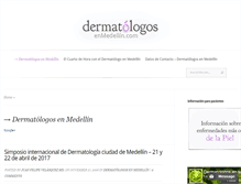 Tablet Screenshot of dermatologosenmedellin.com